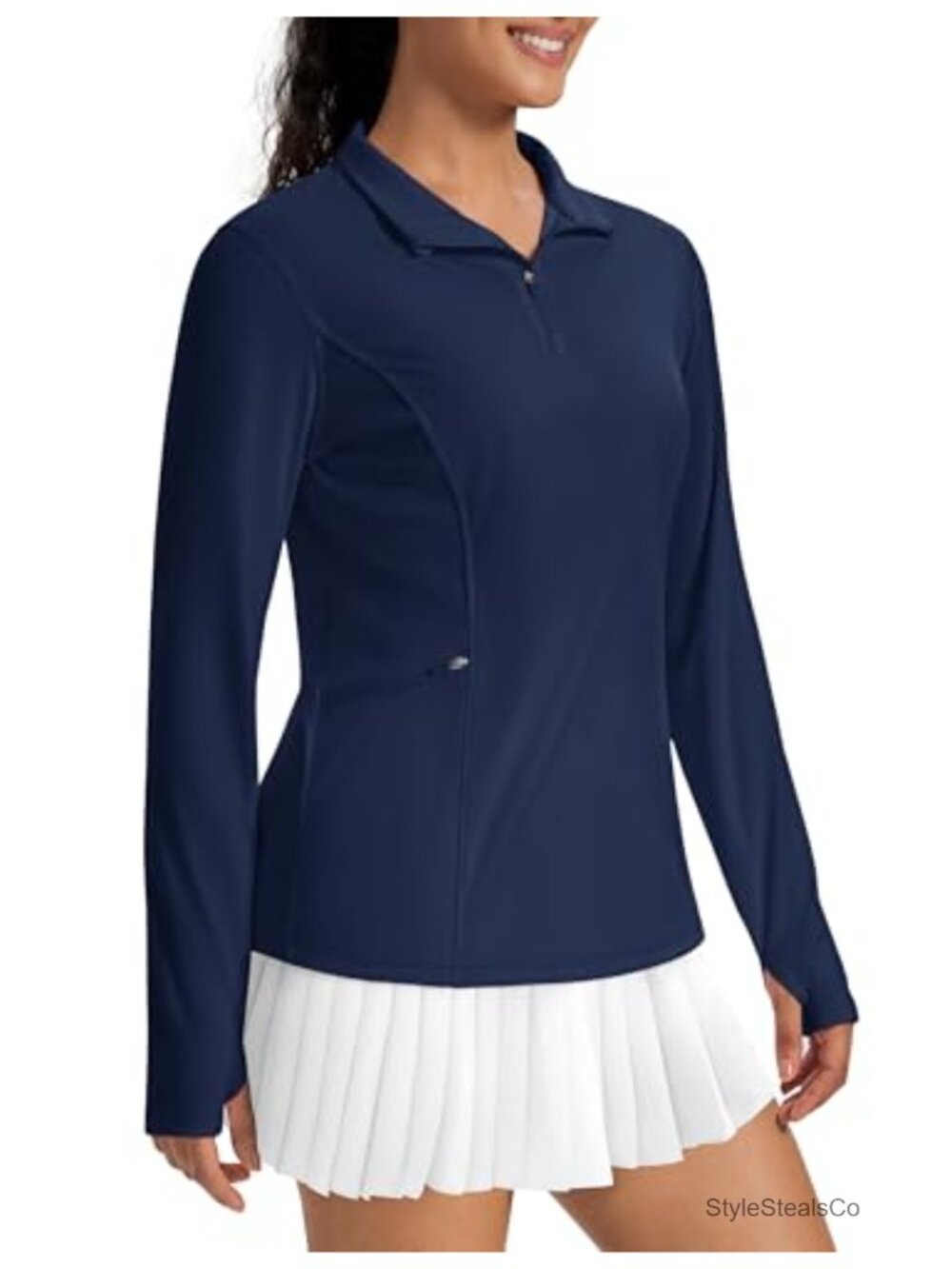 Long Sleeve 1/4 Zip Pullover UPF 50+ Quick Dry Sun Protection